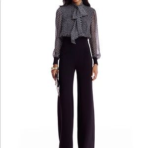 Diane von furstenberg Arabella silk tie jumpsuit 2
